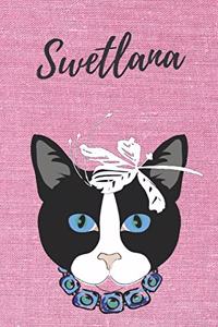 personalisiertes Notizbuch Katze / Journal / Malbuch / Tagebuch / Kritzelbuch / DIN A5 / Geschenk Swetlana