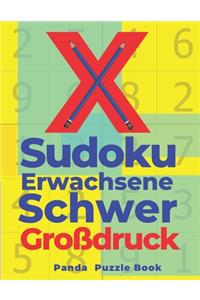 X Sudoku Erwachsene Schwer Großdruck