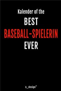Kalender für Baseball-Spieler / Baseball-Spielerin