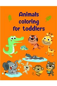 Animals coloring for toddlers