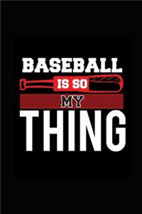 2020 Daily Planner Sports Theme Baseball My Thing 388 Pages