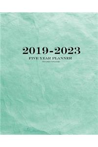 2019-2023 Textured Turquoise Five Year Planner
