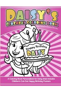 Daisy's Birthday Coloring Book Kids Personalized Books