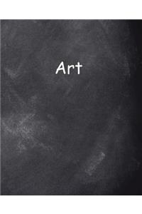 School Composition Book Art Chalkboard Style 200 Pages
