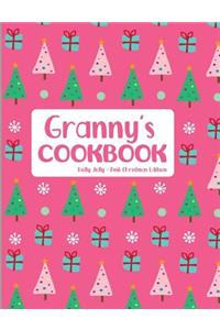 Granny's Cookbook Holly Jolly Pink Christmas Edition