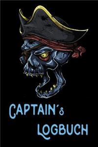 Captain S Logbuch: Piraten Notizbuch Journal Tagebuch A5 100 Linierte Nummerierte Seiten Mit Inhaltsverzeichnis