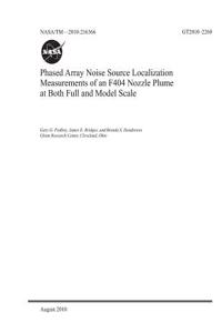 Phased Array Noise Source Localization Measurements of an F404 Nozzle Plume at Both Full and Model Scale
