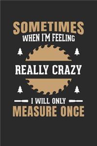 Sometimes When Am Feeling Really Crazy I Only Measure Once