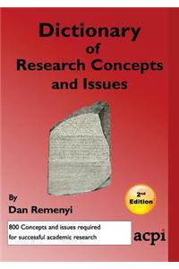 Dictionary of Research Concepts and Issues - 2nd Ed