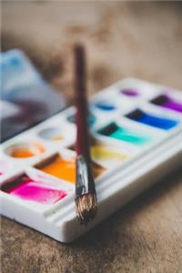 Watercolors - Lined Notebook with Margins