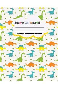 DRAW and WRITE primary composition notebook, 8 x 10 inch 200 page, little dino pattern