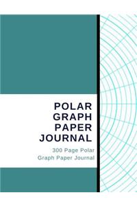 Polar Graph Paper Journal - 300 Page Polar Graph Paper Journal