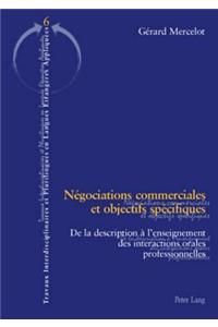 Négociations Commerciales Et Objectifs Spécifiques