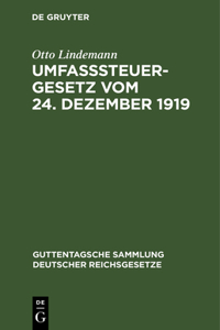 Umfaßsteuergesetz Vom 24. Dezember 1919
