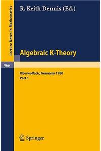 Algebraic K-Theory. Proceedings of a Conference Held at Oberwolfach, June 1980