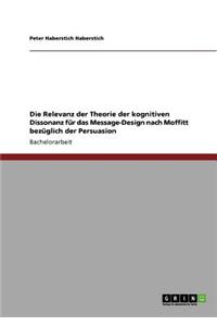 Relevanz der Theorie der kognitiven Dissonanz für das Message-Design nach Moffitt bezüglich der Persuasion