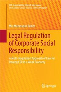 Legal Regulation of Corporate Social Responsibility