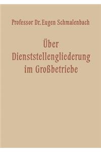 Über Dienststellengliederung im Grossbetriebe