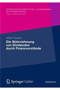 Die Wahrnehmung von Dividenden durch Finanzvorstände