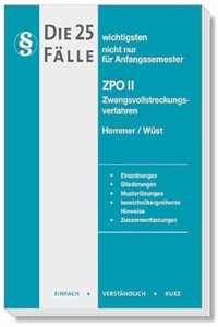Die 25 wichtigsten Falle Zivilprozessrecht (ZPO) II