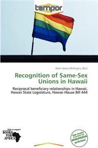 Recognition of Same-Sex Unions in Hawaii
