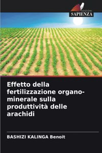 Effetto della fertilizzazione organo-minerale sulla produttività delle arachidi