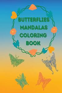 Butterflies Mandalas Coloring Book