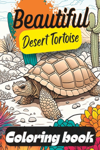Beautiful Desert Tortoise coloring book