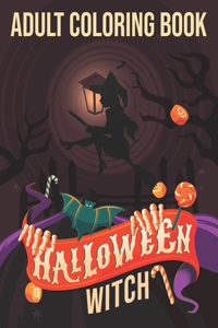 adult coloring book halloween witch