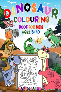 Dinosaur Colouring Book For Kids Ages 3-10