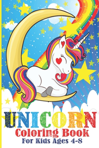 unicorn coloring book for kids 4-8