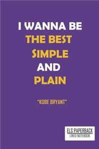 Kobe Briant Notebook; Tribute to Lakers Player