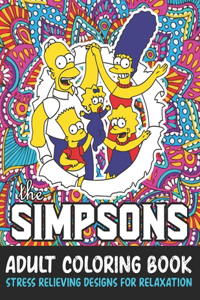 The Simpsons Adult Coloring Book Stress Relieving Designs For Relaxation