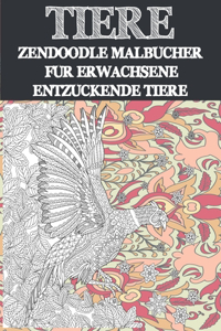 Zendoodle Malbücher für Erwachsene - Entzückende Tiere - Tiere