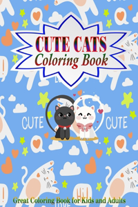 Cute Cats Coloring Book