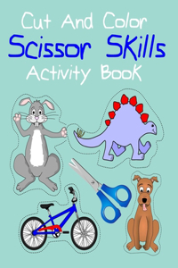 cut and color scissor skills activity book