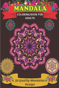 Mandala Coloring Book For Adults 50 Quality Mandalas Design