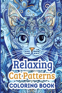 Relaxing Cat Patterns Coloring Book