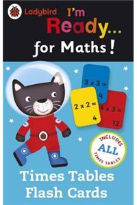 Ladybird I'm Ready for Maths: Times Tables flash cards