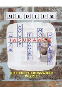 Medium Difficulty Crossword Puzzle