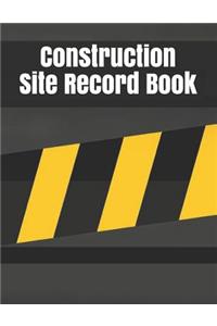Construction Site Record Book