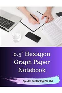 0.5 Hexagon Graph Paper Notebook