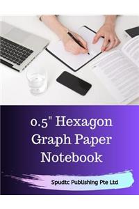 0.5 Hexagon Graph Paper Notebook