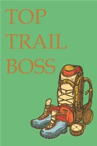 Map my Trail Run Nature Journal with Wide Lines, Blank Spaces & Graph Paper for Hiking Trails, Running Trails - ALL Trails where I'm Top Boss