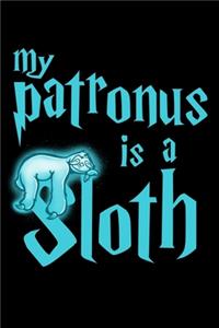 My Patronus Is A Sloth: Journal For Recording Notes, Thoughts, Wishes Or To Use As A Notebook For Sloth Lovers, Cute Spirit Animal Enthusiasts And Magic Wizard Fans (6 x 9;