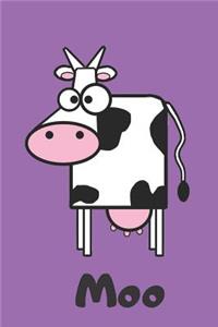 Cow Lovers Blank Lined Journal Notebook
