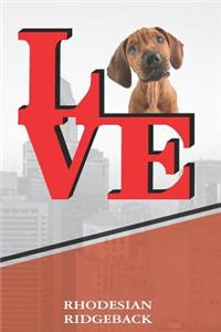 Rhodesian Ridgeback: Dog Love Park Handwriting Practice Journal Notebook Book Is 120 Pages 6x9