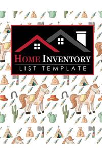 Home Inventory List Template