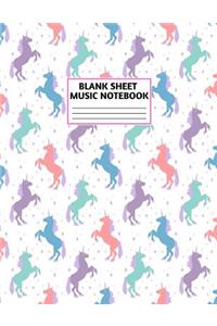 Blank Sheet Music Notebook
