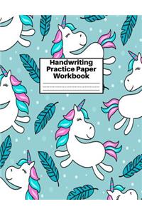 Handwriting Practice Paper Workbook